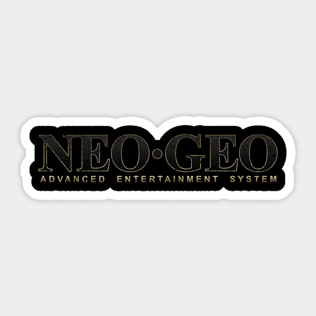 Neo Geo AES Distressed Design Sticker by Super Retro City